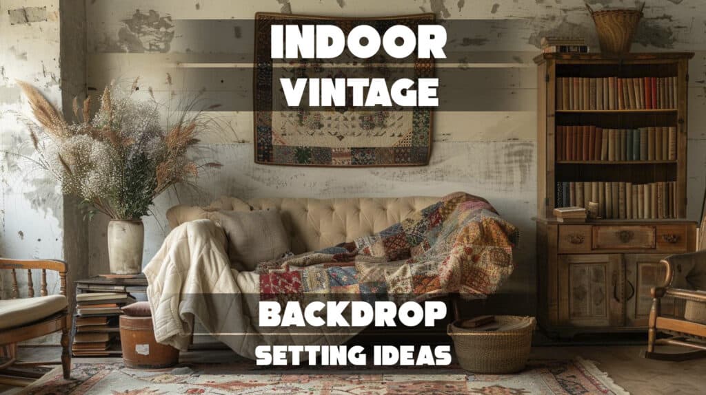 Indoor Vintage Backdrop Setting Ideas