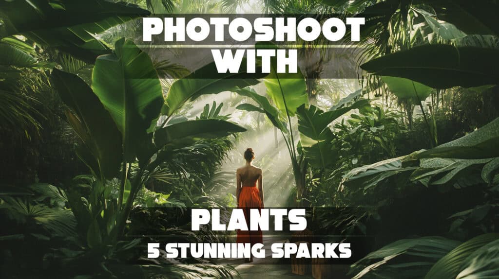 Photoshoot with Plants